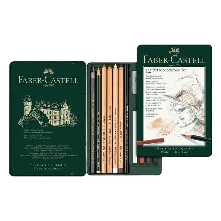 Faber Castell Pitt® Monochrome Set - Tin of 12