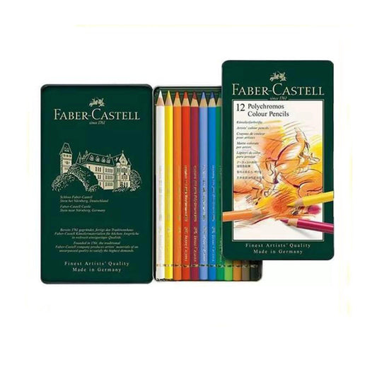 Faber-Castell Polychromos Colored Pencils, Set of 12