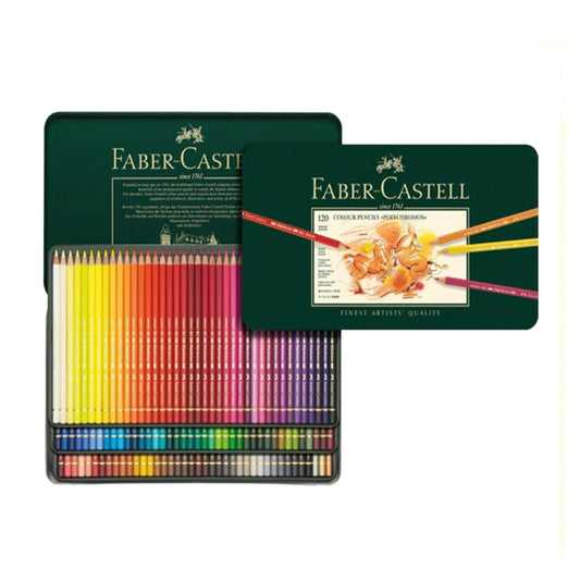 Faber-Castell Polychromos Coloured Pencils 3 Layer Tin of 120