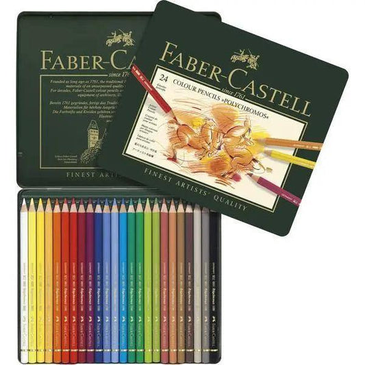 Faber Castell Polychromos Coloured Pencils Pack Of 24
