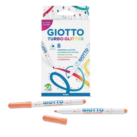 Fila Giotto Turbo Glitter Marker 8 pcs set