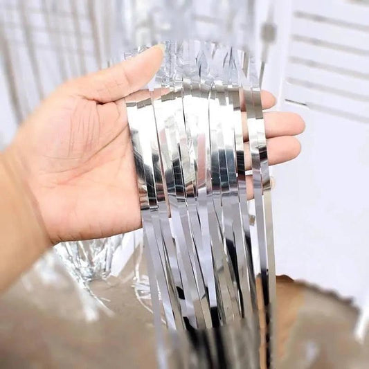 Foil Backdrop Curtains – Set of 2 Pcs