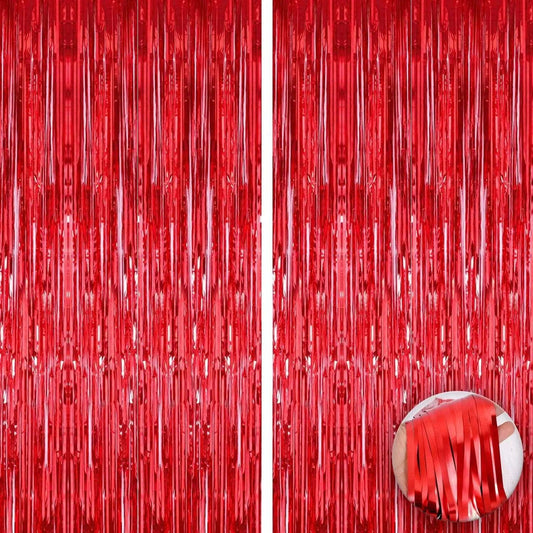 Foil Fringe Curtain - 3.2 x 6 Feet