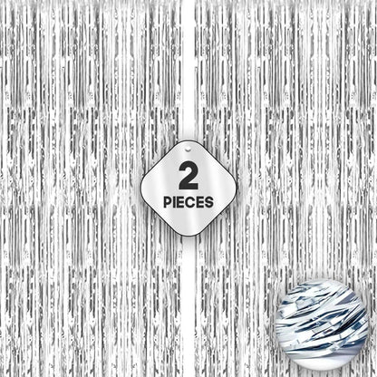 Foil Fringe Curtain - 3.2 x 6 Feet