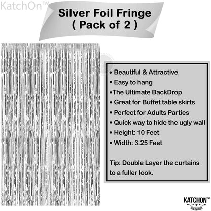 Foil Fringe Curtain - 3.2 x 6 Feet