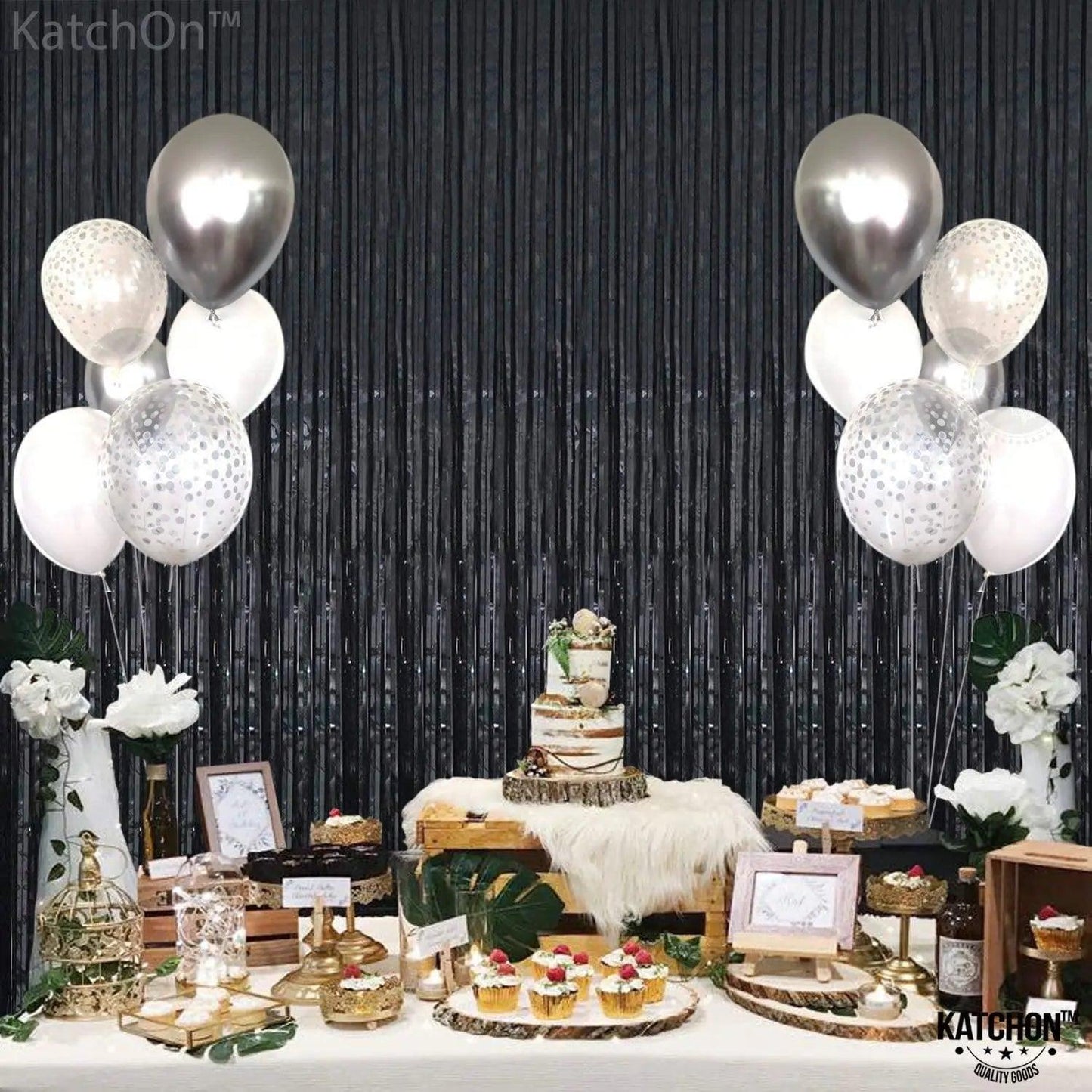 Foil Fringe Curtain - 3.2 x 6 Feet