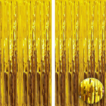 Foil Fringe Curtain - 3.2 x 6 Feet