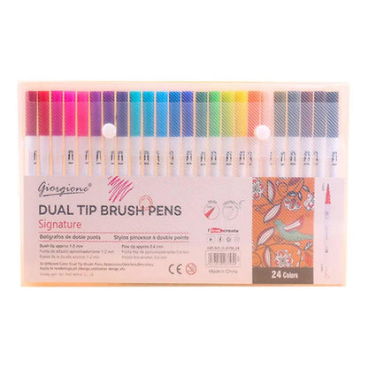 Giorgione Dual Tips Brush Pen Marker & Fineliner set
