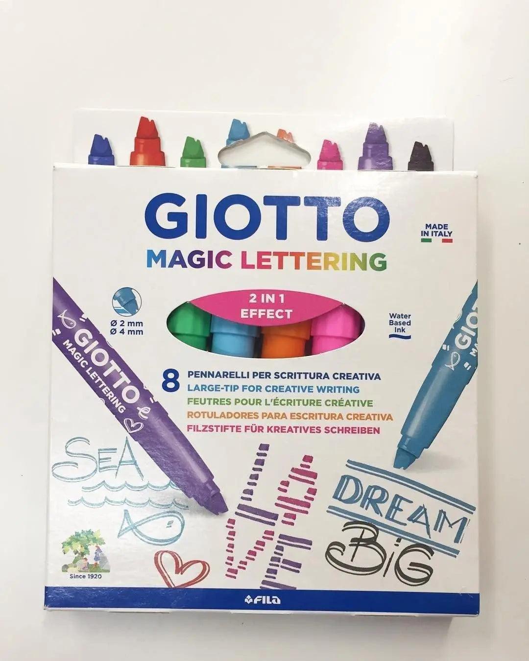 Giotto Turbo Magic Lettering Marker 8 pcs set