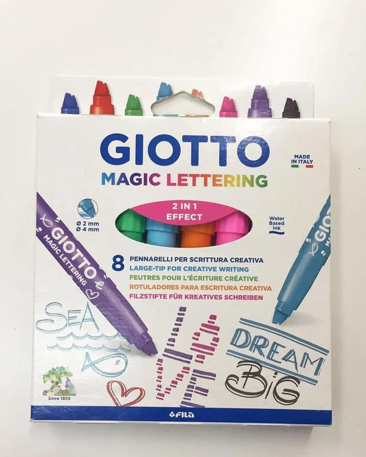 Giotto Turbo Magic Lettering Marker 8 pcs set