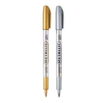 Gold & SIilver Metallic Permanent Markers for Artist Illustration