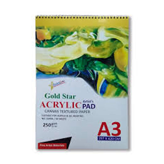 Gold Star Artist's Acrylic Pad A3