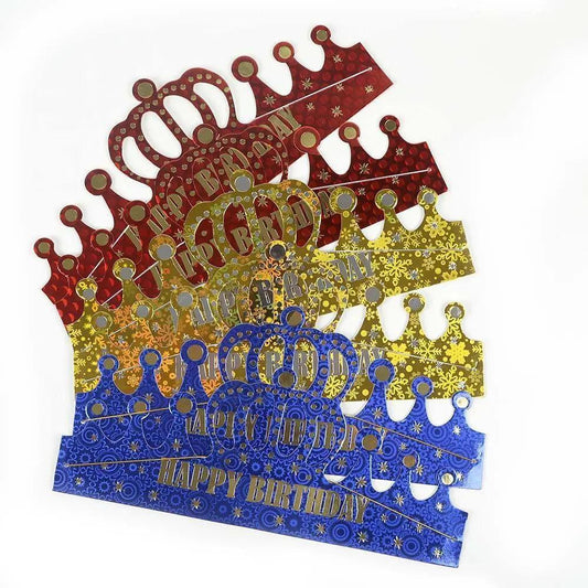 Happy Birthday Crown for Girls Blue