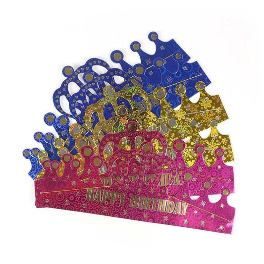 Happy Birthday Crown for Girls Fuchsia Pink