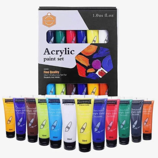 Keep Smiling Acrylic Set of 12 Colors-30 ml
