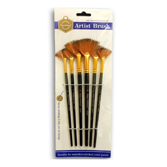 Keep Smiling Fan Brushes Set