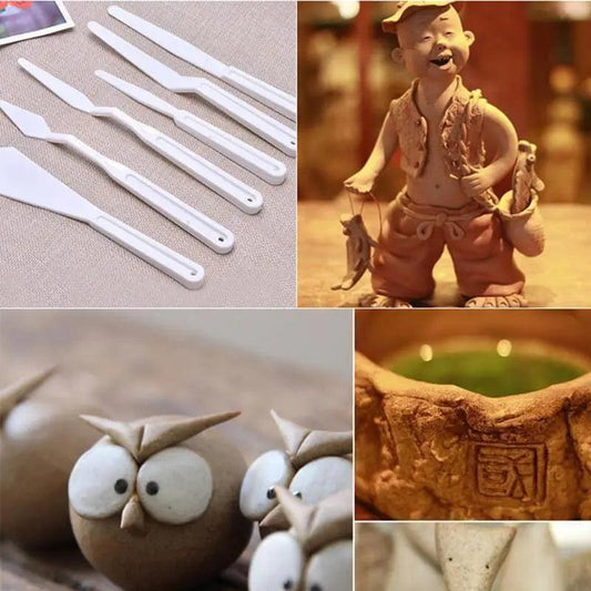 Keep Smiling Plastic Palette Knife set (5Pcs)