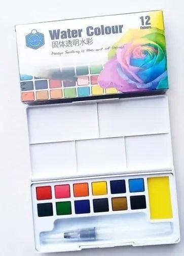 KEEP SMILING WATERCOLOR SET 12 COLORS