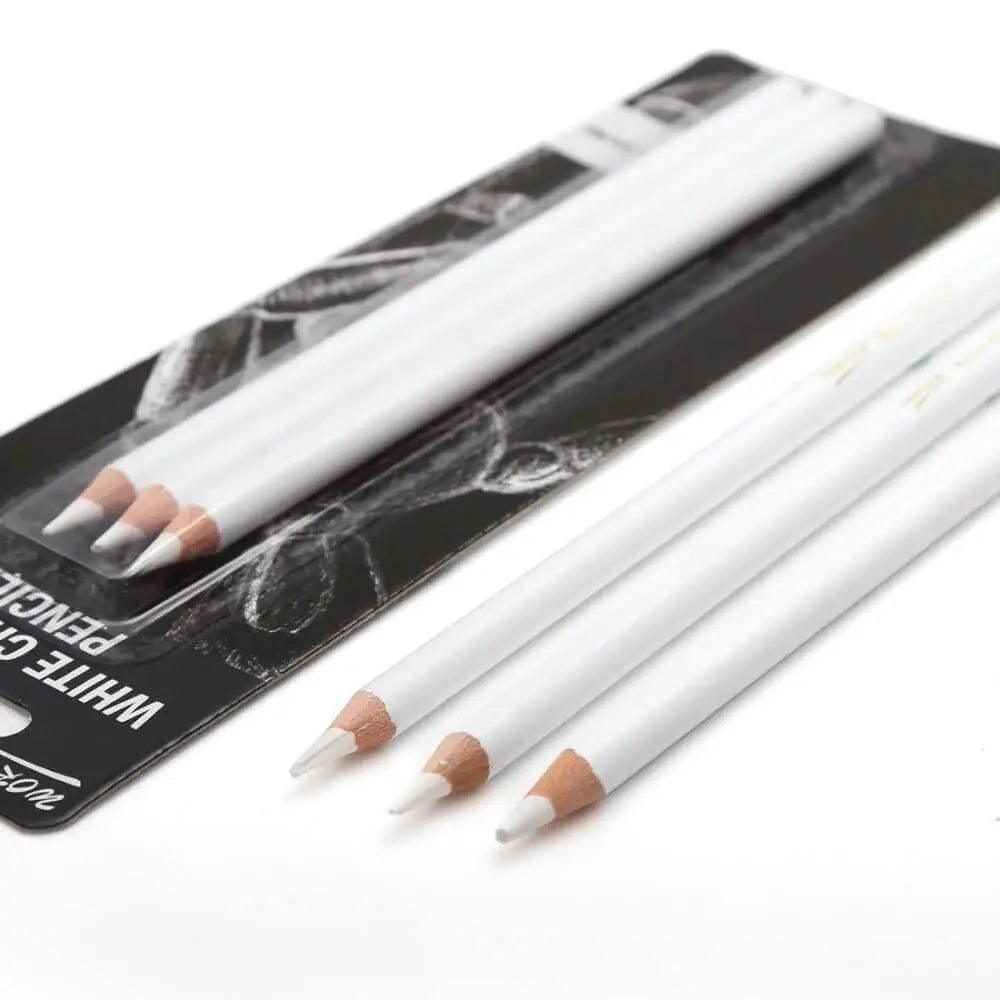 Keepsmilling White Charcoal Pencil Single Piece