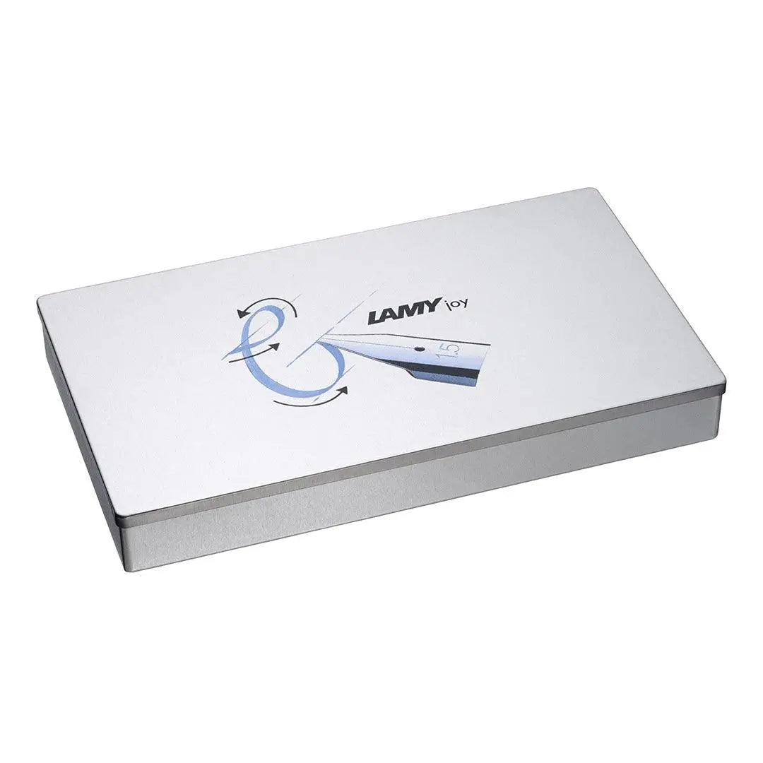 LAMY Joy AL 011 Calligraphy Set in Black and Aluminium with Black Ink Cartridges