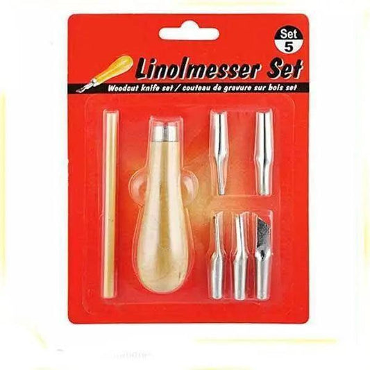 Linolmesser 5pcs Woodcut Knife Set