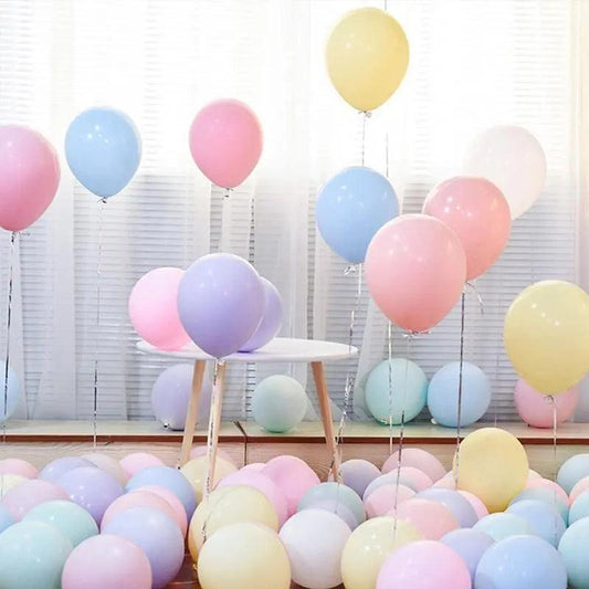 Macaron Pastel Colors Latex Balloons 12″ Inch – Single color 10 Pcs