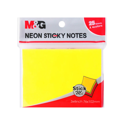 M&G 3x4 Coloured Sticky Note