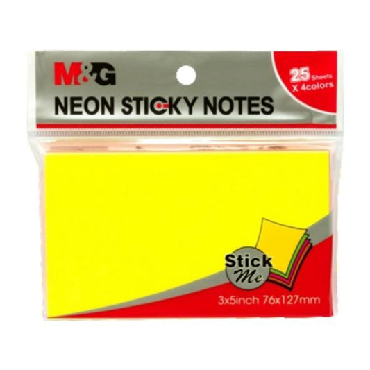 M&G 3x5 Coloured Sticky Note
