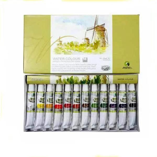 Marie's Watercolor Painting Tube Set (12 Colour X 12ML Tube)