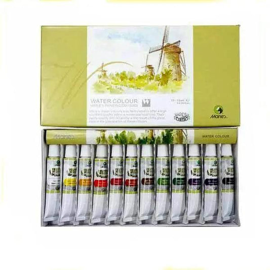 Marie's Watercolor Painting Tube Set (12 Colour X 12ML Tube)