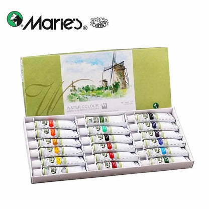 Marie's Watercolor Painting Tube Set (12 Colour X 12ML Tube)