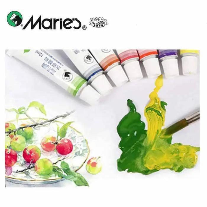 Marie's Watercolor Painting Tube Set (12 Colour X 12ML Tube)