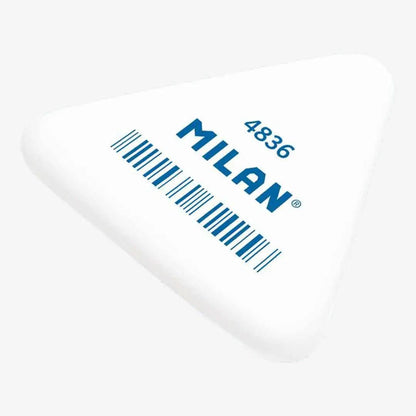 Milan White Triangular Erasers 4836