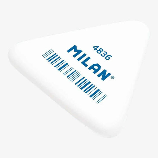 Milan White Triangular Erasers 4836
