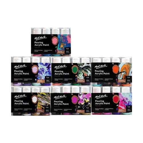 Mont MARTE Fluid Art Pouring Acrylic Paint Set 60ml