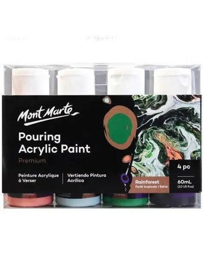 Mont MARTE Fluid Art Pouring Acrylic Paint Set 60ml