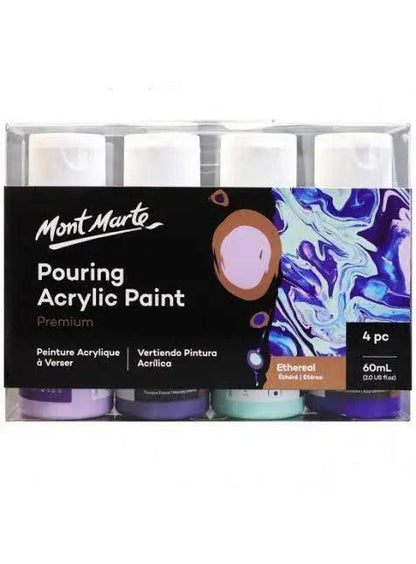 Mont MARTE Fluid Art Pouring Acrylic Paint Set 60ml
