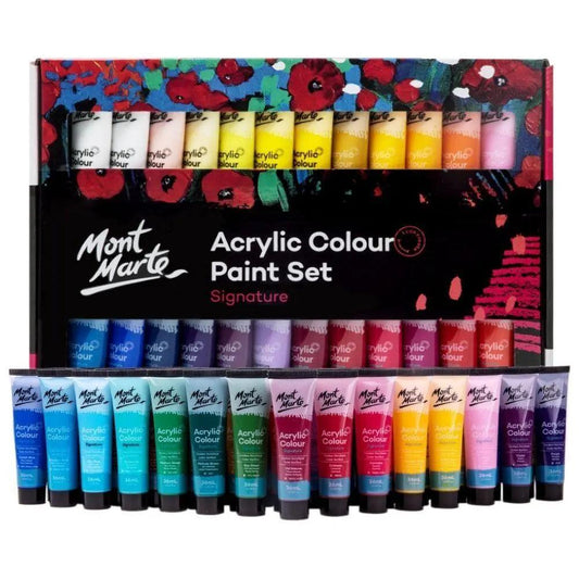 Mont Marte Signature Acrylic Paint Set, 48 Colors x 36 ml,