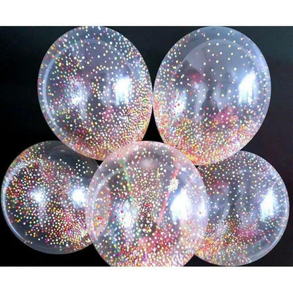 Multi Color Thermocol Balls Confetti Balloons 12″ Inch – 5 pcs