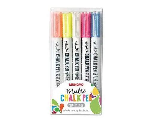 MUNGYO Multi Chalk Pen Set x 5