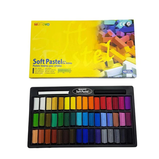MUNGYO Soft Pastels for Artist 48 Pieces Color Set MP - 48 - Multi Colors