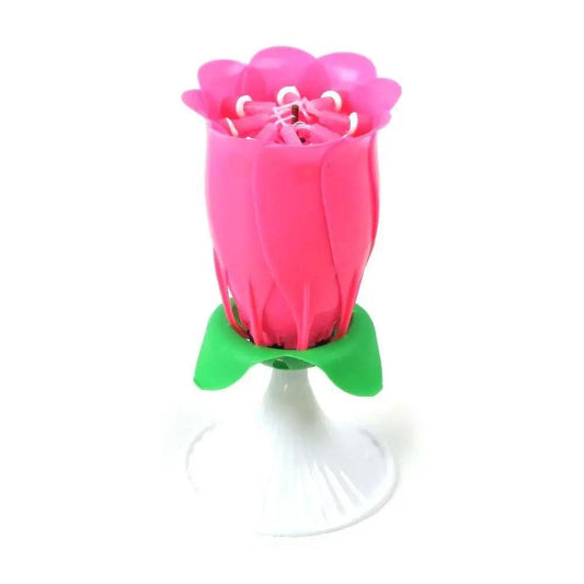 Musical Birthday Candles Flower - Pink (4153)