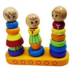 My Family Rainbow Tower Wooden Toy
