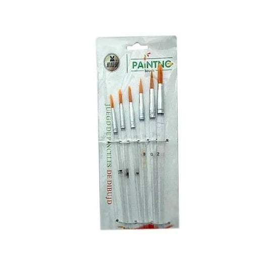 Paint Brush Transparent 6 pcs/pack