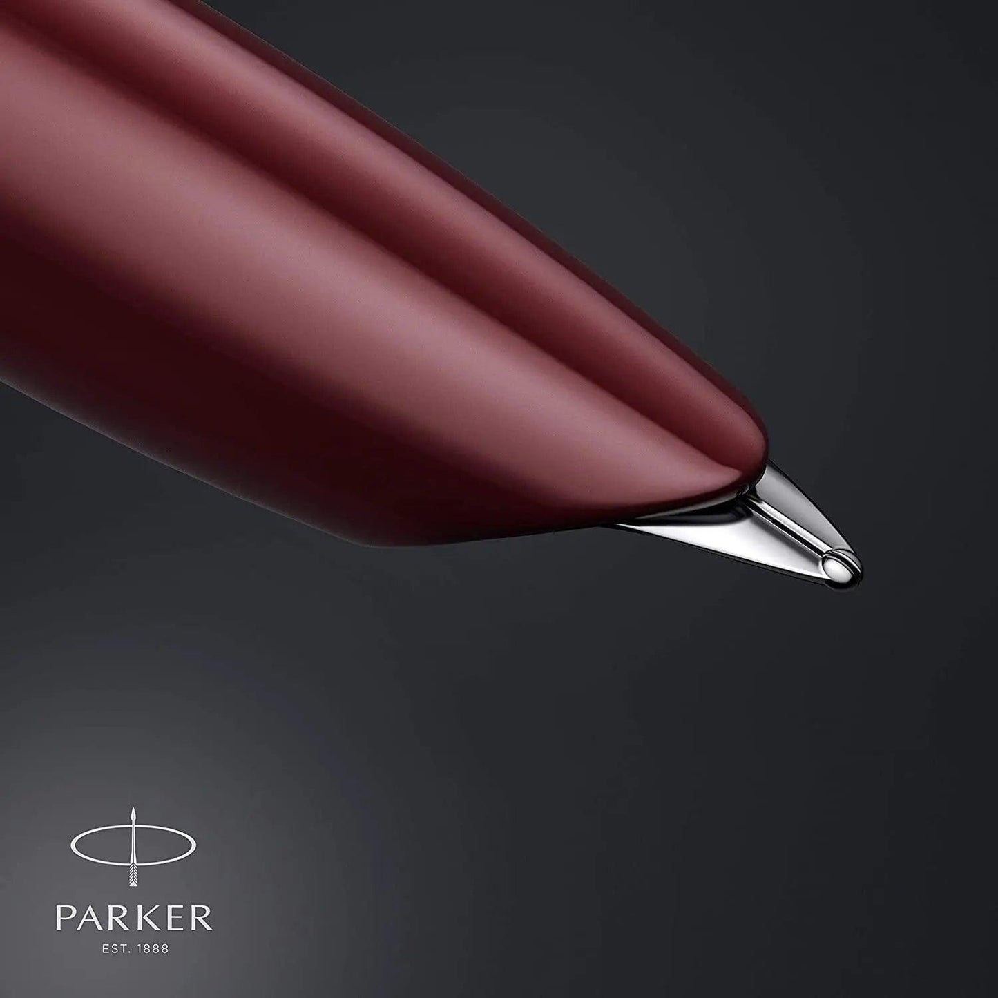 Parker 51 CT Fountain Pen | Black Barrel with Chrome Trim | Fine Nib with Black Ink Cartridge | Gift Box