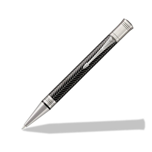 Parker Duofold Prestige Black Chevron CT Ball Pen
