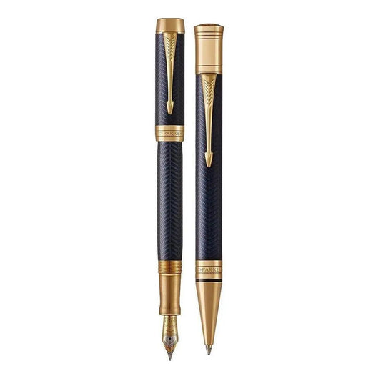 Parker Duofold Prestige Burgundy Chevron CT Pen