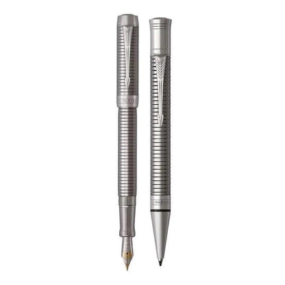 Parker Duofold Prestige Ruthenium Chiselled CT Pen