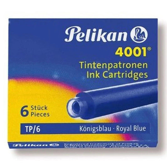 Pelikan 4001 Ink Cartridge Small Blue 6Pcs/Box