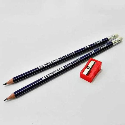 Pelikan HB Pencil With Eraser &amp; 1 Free Pencil Sharpener 12 Pieces/Box